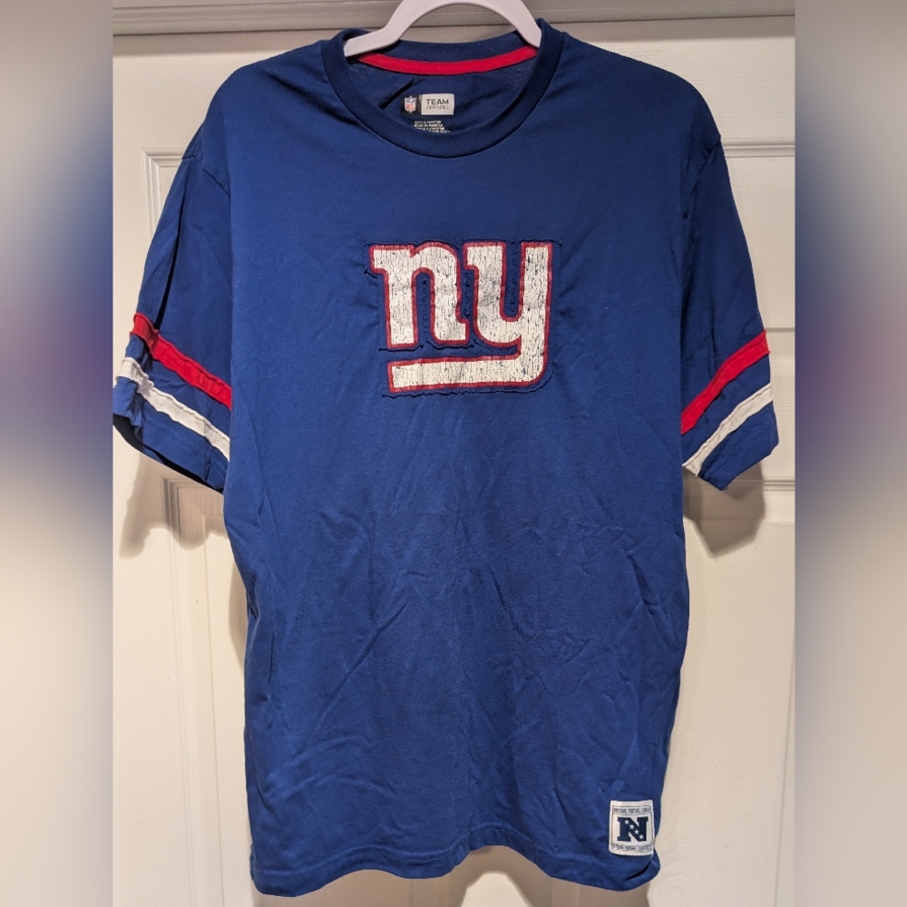 New York Giants Women's NFL Team Appaarel Short Sleeve T-Shirt Cotton Blend XL